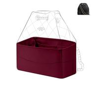 DGAZ Inserto Borsa in Satin per Chanel Gabrielle Backpack Small, Rouge H | Inserto in Satin di Lusso, Vestibilità Perfetta, Protezione Delicata, Leggero