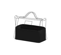 DGAZ Inserto organizer in seta per borse Hermes 24/24 mini/29/35 borse, organizer di lusso per borse e borse, organizer per borse semplici (nero, 24/24 mini)
