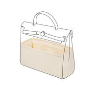 DGAZ Inserto organizer in seta per borse Hermes Herbag 31/39/50, borsa di lusso e organizer per borse, inserto per borsa Simplicity (Craie, H31)