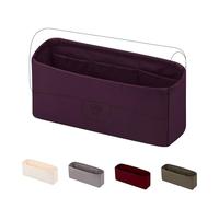 DGAZ Organizzatore borsa in seta interna per Chanel CF Classic Flap, borsa di lusso e tote bag organizzatore, semplice organizer borsa (Fucsia, Jumbo 30)