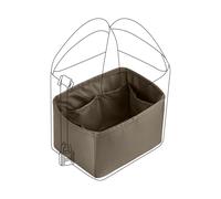 DGAZ Purse organizateur Raso spesso, seta, borsa di lusso Tote in Borsa Shapers, Donne- Adatto picotin18/22Bags (Etoupe grigio, PC22)