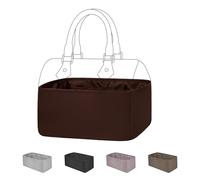 DGAZ Seta Interno Borsa Organizer per borsa LV Speedy Nano/20/25/30/35/40/45, borsa in borsa organizzatore interno borsatta, borsa organizzatore leggera (Global Brown, Speedy 30)