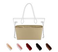 DGAZ Seta Interno Borsa Organizer per Neverfull-BB/PM/MM/GM, Borsa in Borsa Organizzatore Interno Borsatta, Borsa Organizzatore Leggera (Trench, GM)
