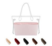 DGAZ Seta Interno Borsa Organizer per Neverfull-BB/PM/MM/GM, Borsa in Borsa Organizzatore Interno Borsatta, Borsa Organizzatore Leggera (Rosa, GM)