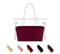 DGAZ Seta Interno Borsa Organizer per Neverfull-BB/PM/MM/GM, Borsa in Borsa Organizzatore Interno Borsatta, Borsa Organizzatore Leggera (Rouge h, GM)