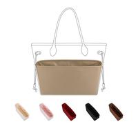DGAZ Seta Interno Borsa Organizer per Neverfull BB/PM/MM/GM, Borsa in Borsa Organizzatore Interno Borsatta, Borsa Organizzatore Leggera (Chai, MM)