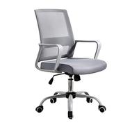 DGDHHSFJDJ Comoda sedia da ufficio con schienale medio, sedia girevole ergonomica regolabile con braccioli, in 4 colori