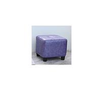 DGDHHSFJDJ Elegante pouf poggiapiedi arancione - 30x30x35 cm in morbida pelle cerata e oliata, design antiscivolo, facile da pulire, perfetto per cambiare le scarpe e come arredo per la casa