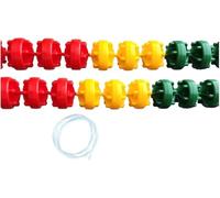 DGDHHSFJDJ Kit Professionale di Sicurezza con Corda e Galleggiante per delimitare corsie per Piscine, per spiagge e parchi Acquatici. Corda divisoria per separare Aree o corsie Pericolose.