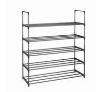 DGDHHSFJDJ Mobiletto portascarpe, organizer per scarpe in metallo per 38 paia, facile da montare, organizer per ingresso, design salvaspazio, portascarpe resistente ed elegante