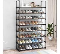 DGDHHSFJDJ Mobiletto portascarpe, organizer per scarpe in metallo per 38 paia, facile da montare, organizer per ingresso, design salvaspazio, portascarpe resistente ed elegante