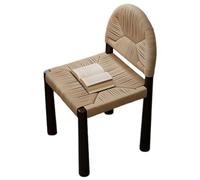 DGDHHSFJDJ Modern Casual Mid-Century Chair, With Minimalist Backrest And Sturdy Solid Wood Legs, Suitable Kitchen & Dining Room Farmhouse Cafe(Black,1PCS)