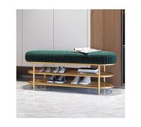 DGDHHSFJDJ Panca portascarpe industriale a 2 ripiani, contenitore bianco per ingresso con seduta imbottita per corridoi e camere da letto