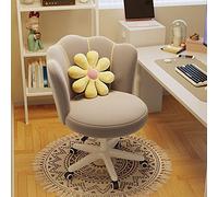 DGDHHSFJDJ Poltrona da toeletta per camera da letto, moderna sedia da ufficio con ruote, adatta per ufficio, camera da letto, scrivania da toeletta/Rosa / 45x48x85cm