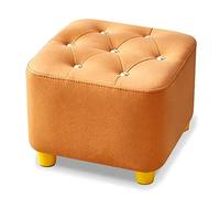 DGDHHSFJDJ Pouf poggiapiedi quadrato beige in memory foam, comodo, poggiapiedi per soggiorno, facile da pulire, tessuto tecnico, elegante mobile decorativo per la casa