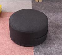 DGDHHSFJDJ Pouf rotondo portatile in lino - Cuscino da pavimento versatile con maniglia, poggiapiedi ideale per la cameretta dei bambini, il soggiorno e il cuscino per finestra a bovindo