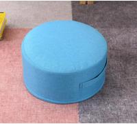 DGDHHSFJDJ Pouf rotondo portatile in lino - Cuscino da pavimento versatile con maniglia, poggiapiedi ideale per la cameretta dei bambini, il soggiorno e il cuscino per finestra a bovindo