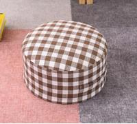 DGDHHSFJDJ Pouf rotondo portatile in lino - Cuscino da pavimento versatile con maniglia, poggiapiedi ideale per la cameretta dei bambini, il soggiorno e il cuscino per finestra a bovindo