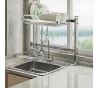 DGDHHSFJDJ Scolapiatti a doppio strato in acciaio inossidabile 304 per lavello, scolapiatti resistente ed elegante