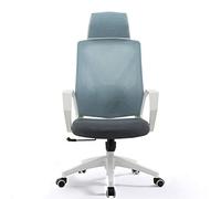 DGDHHSFJDJ Sedia da gioco ergonomica girevole con schienale alto, regolabile in altezza, con poggiatesta, traspirante e delicata sulla pelle.