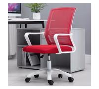 DGDHHSFJDJ Sedia da lavoro ergonomica girevole, larghezza regolabile da 88 a 97 cm, sedia da ufficio professionale. Con supporto lombare e braccioli, design con rotelle per una facile mobilità/Grigio