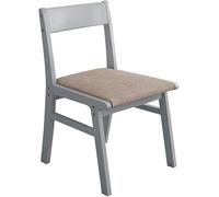 DGDHHSFJDJ Sedia da pranzo in legno massello, scrivania in cotone e lino per la casa - Mobili eleganti e moderni per sala da pranzo e ufficio, soluzione di seduta comoda