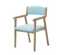 DGDHHSFJDJ Sedia da pranzo nordica con braccioli, poltrona in finto legno per sala da pranzo, cucina, ufficio, sala conferenze, balcone e terrazza - Mobili eleganti e versatili