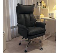 DGDHHSFJDJ Sedia da scrivania per ufficio, design in similpelle con schienale regolabile. Perfetta come sedia ergonomica da ufficio o comodo divano da soggiorno.