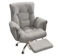 DGDHHSFJDJ Sedia da ufficio ergonomica con schienale alto, supporto lombare e design girevole. Schienale regolabile per soddisfare le esigenze di diverse corporature/Grigio/Grigio Lupo