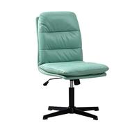 DGDHHSFJDJ Sedia da ufficio ergonomica senza braccioli con ampia seduta, sedia girevole regolabile in altezza per soggiorno, toeletta e ufficio domestico