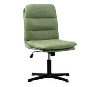 DGDHHSFJDJ Sedia da ufficio ergonomica senza braccioli con ampia seduta, sedia girevole regolabile in altezza per soggiorno, toeletta e ufficio domestico