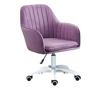 DGDHHSFJDJ Sedia da ufficio girevole, altezza della seduta regolabile da 42 a 52 cm, sedia imbottita per computer, un efficiente compagno d'ufficio e un'elegante sedia da toeletta/Rosa