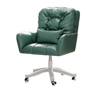 DGDHHSFJDJ Sedia da ufficio per il trucco in similpelle, altezza fissa di 45 cm, rotazione a 360°. L'elegante schienale si adatta perfettamente sia alle esigenze di trucco che di lavoro al computer/G