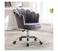 DGDHHSFJDJ Sedia da ufficio regolabile, con escursione di 42-50 cm, con base girevole imbottita. Design con ruote per una facile mobilità, ideale sia per il trucco che per l'ufficio/Blu