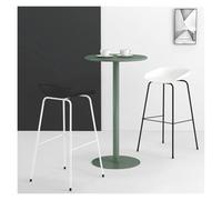 DGDHHSFJDJ Tavolo da bar moderno rotondo in metallo - Tavolo da bar bistrot per cocktail e colazioni all'altezza del bancone, per sala da pranzo, caffè o come elemento decorativo