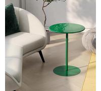 DGDHHSFJDJ Tavolo da bar rotondo moderno con robusta base in metallo, tavolo alto per cucina, sala da pranzo, bistrot, cocktail, tavolino da caffè verde per il tempo libero, arredamento per la casa