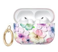 Dgege Custodia protettiva per AirPods Pro 3 (2025), morbida custodia protettiva in TPU per AirPods Pro di terza generazione con portachiavi. Simpatico fiore compatibile con Apple AirPods Pro 3, per
