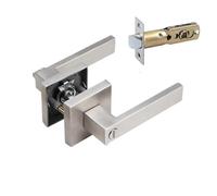 DGEJWMSC Serratura universale for porta interna, serratura for camera da letto e bagno in acciaio inossidabile 304 con chiave for modifica porta tagliafuoco(Keyless)