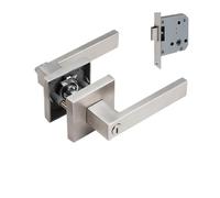 DGEJWMSC Serratura universale for porta interna, serratura for camera da letto e bagno in acciaio inossidabile 304 con chiave for modifica porta tagliafuoco(55 lock body-withkey)