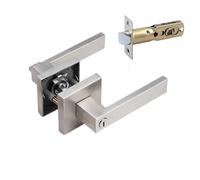 DGEJWMSC Serratura universale for porta interna, serratura for camera da letto e bagno in acciaio inossidabile 304 con chiave for modifica porta tagliafuoco(With key)