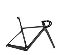 DGERFDJO Compatibile con Il Telaio for Bici da Ghiaia in Carbonio con Freno a Disco BXT, 700C/27.5er con Perno Passante, Adatto for Pneumatici Fino a 47C(BXT Black,49cm Matte)