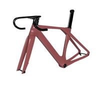 DGERFDJO Compatibile con Il Telaio for Bici da Strada in Carbonio con Cavi Completamente nascosti BXT, Telaio aerodinamico Leggero con Movimento Centrale T47(BXT Marsala,54cm Gloss)