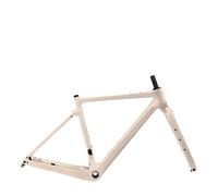 DGERFDJO Compatibile con Telaio Bici Gravel in Carbonio BXT, Telaio e Forcella con Cavi Completamente nascosti, Freno a Disco con Perno Passante 27,5"(BXT Sand Dollar-A,58cm Gloss)