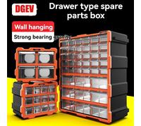 DGEV 2/4 Scatola per parti del cassetto multi-griglia Scatola per componenti di classificazione delle viti a parete Cassetta degli attrezzi per la conservazione dei componenti elettronici