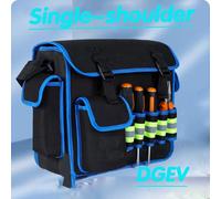 DGEV 600D OxfordCloth ToolBag Impermeabile Chiave per Elettricista Organizzatore di Stoccaggio Multiuso per Costruzione e Officina