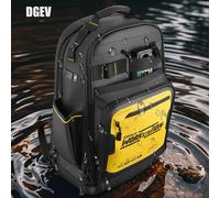 DGEV Borsa per attrezzi Zaino a tracolla da uomo Manutenzione multifunzionale Valigia in tela Organizzatore di attrezzi per elettricisti Durevole portatile