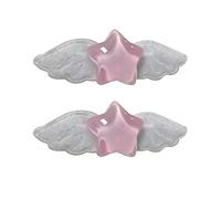 DGFJY 2pcs Carino Piccolo Fermaglio Dei Capelli Dolce Bella Stella Ali Fermagli Capelli Forcine Styling Accessorio Dei Capelli Del Partito Regali Ali Clip, come descritto