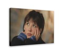 DGFRE Poster su tela dell'attore Sophie Marceau, stile cornice, 50 x 75 cm