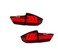 DGGH Fanale posteriore sinistro Per City 2014-2019 Fanali posteriori per auto Montaggio LED Auto Posteriori Lampade Stile di aggiornamento Streamer Accendere la luce(Red one set)