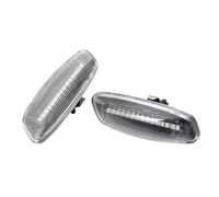 DGGH Indicatore direzione Per Citroen C3 C4 C5 DS3 DS4 1 coppia di luci di posizione laterali a LED dinamiche, indicatori di direzione(Crystal)